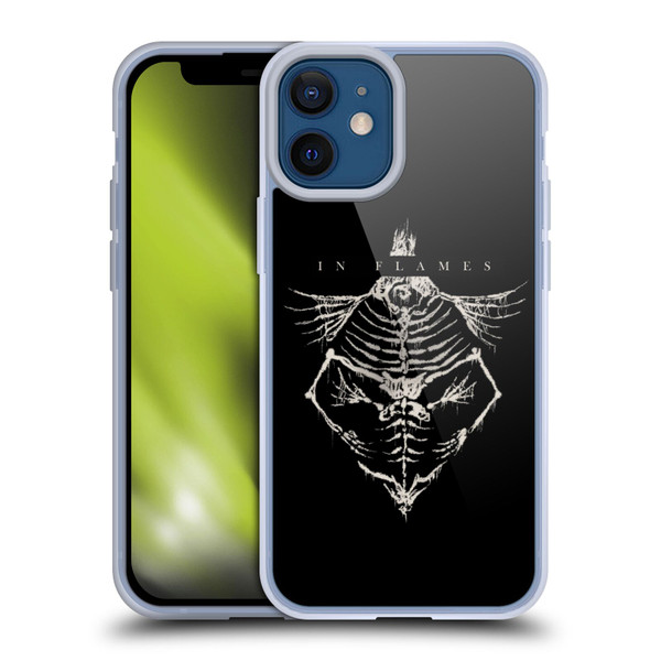 In Flames Metal Grunge Jesterhead Bones Soft Gel Case for Apple iPhone 12 Mini