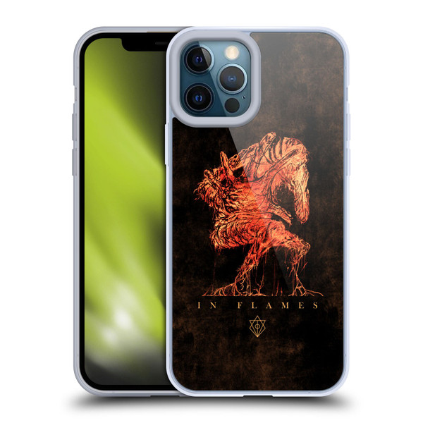 In Flames Metal Grunge Creature Soft Gel Case for Apple iPhone 12 Pro Max