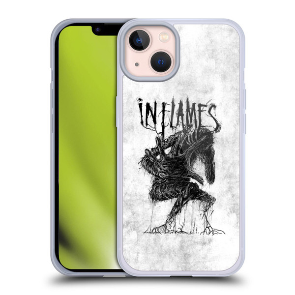 In Flames Metal Grunge Big Creature Soft Gel Case for Apple iPhone 13