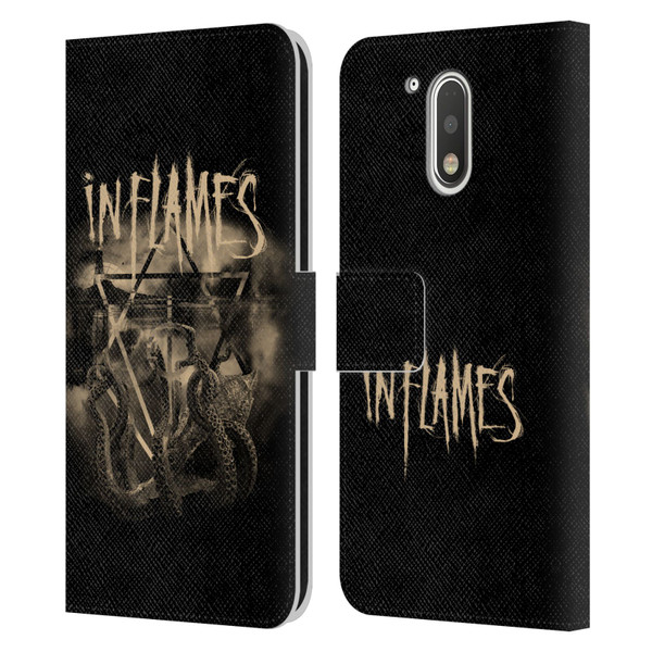 In Flames Metal Grunge Octoflames Leather Book Wallet Case Cover For Motorola Moto G41