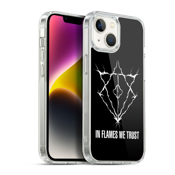 In Flames Metal Grunge Jesterhead Logo Soft Gel Case for Apple iPhone 14