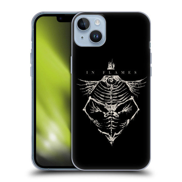In Flames Metal Grunge Jesterhead Bones Soft Gel Case for Apple iPhone 14 Plus