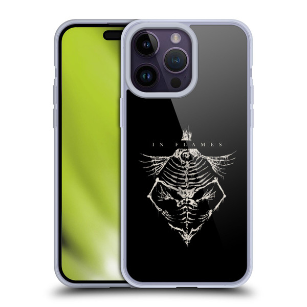 In Flames Metal Grunge Jesterhead Bones Soft Gel Case for Apple iPhone 14 Pro Max