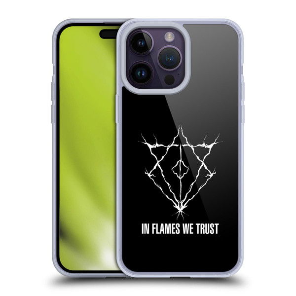 In Flames Metal Grunge Jesterhead Logo Soft Gel Case for Apple iPhone 14 Pro Max