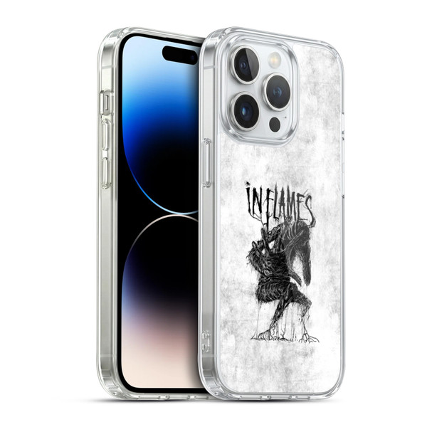 In Flames Metal Grunge Big Creature Soft Gel Case for Apple iPhone 14 Pro & MagSafe