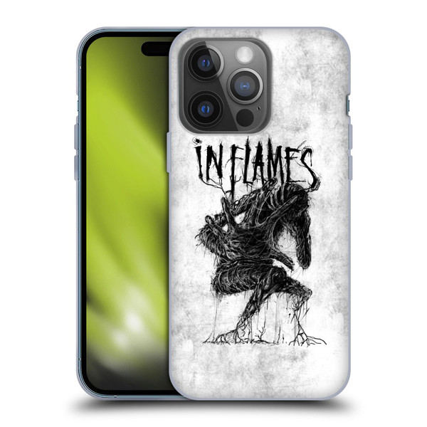In Flames Metal Grunge Big Creature Soft Gel Case for Apple iPhone 14 Pro