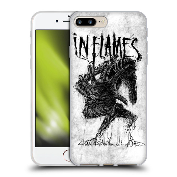 In Flames Metal Grunge Big Creature Soft Gel Case for Apple iPhone 7 Plus / iPhone 8 Plus