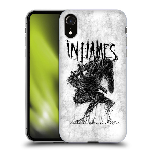 In Flames Metal Grunge Big Creature Soft Gel Case for Apple iPhone XR