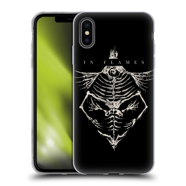 In Flames Metal Grunge Jesterhead Bones Soft Gel Case for Apple iPhone XS Max