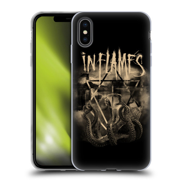 In Flames Metal Grunge Octoflames Soft Gel Case for Apple iPhone XS Max