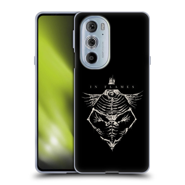 In Flames Metal Grunge Jesterhead Bones Soft Gel Case for Motorola Edge X30