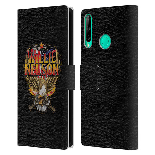 Willie Nelson Grunge Eagle Leather Book Wallet Case Cover For Huawei P40 lite E
