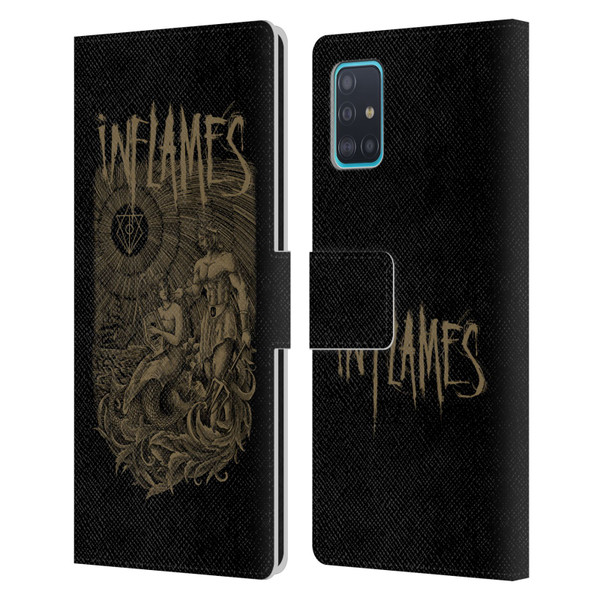 In Flames Metal Grunge Adventures Leather Book Wallet Case Cover For Samsung Galaxy A51 (2019)