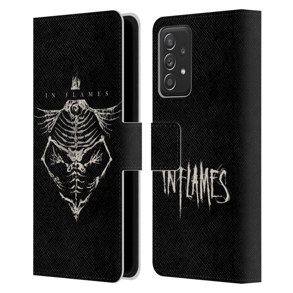 In Flames Metal Grunge Jesterhead Bones Leather Book Wallet Case Cover For Samsung Galaxy A53 5G (2022)