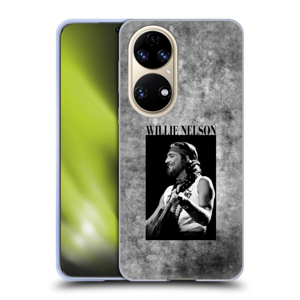 Willie Nelson Grunge Black And White Soft Gel Case for Huawei P50