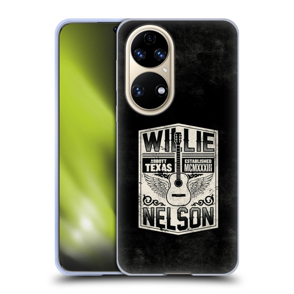 Willie Nelson Grunge Flying Guitar Soft Gel Case for Huawei P50