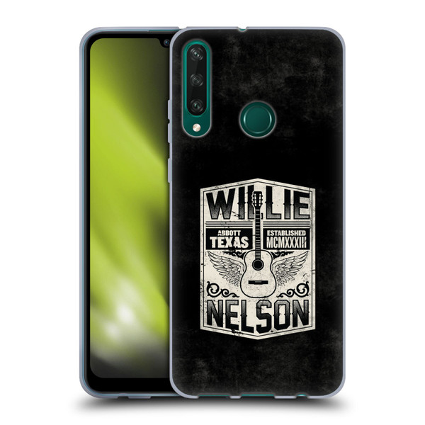 Willie Nelson Grunge Flying Guitar Soft Gel Case for Huawei Y6p