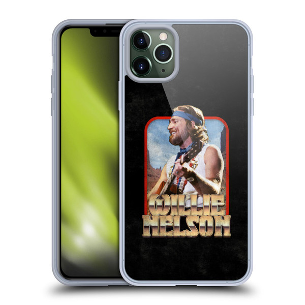 Willie Nelson Grunge Vintage Soft Gel Case for Apple iPhone 11 Pro Max