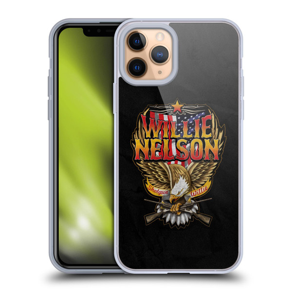 Willie Nelson Grunge Eagle Soft Gel Case for Apple iPhone 11 Pro