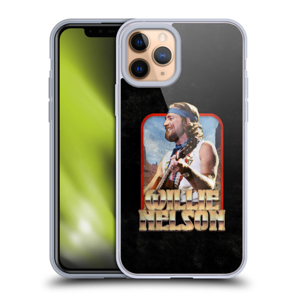 Willie Nelson Grunge Vintage Soft Gel Case for Apple iPhone 11 Pro