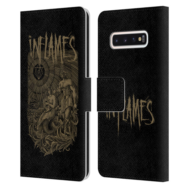 In Flames Metal Grunge Adventures Leather Book Wallet Case Cover For Samsung Galaxy S10