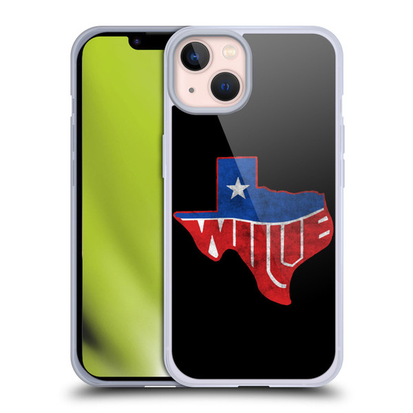 Willie Nelson Grunge Texas Soft Gel Case for Apple iPhone 13
