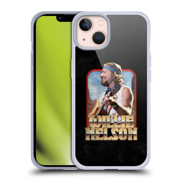 Willie Nelson Grunge Vintage Soft Gel Case for Apple iPhone 13
