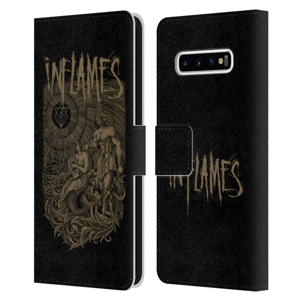 In Flames Metal Grunge Adventures Leather Book Wallet Case Cover For Samsung Galaxy S10+ / S10 Plus