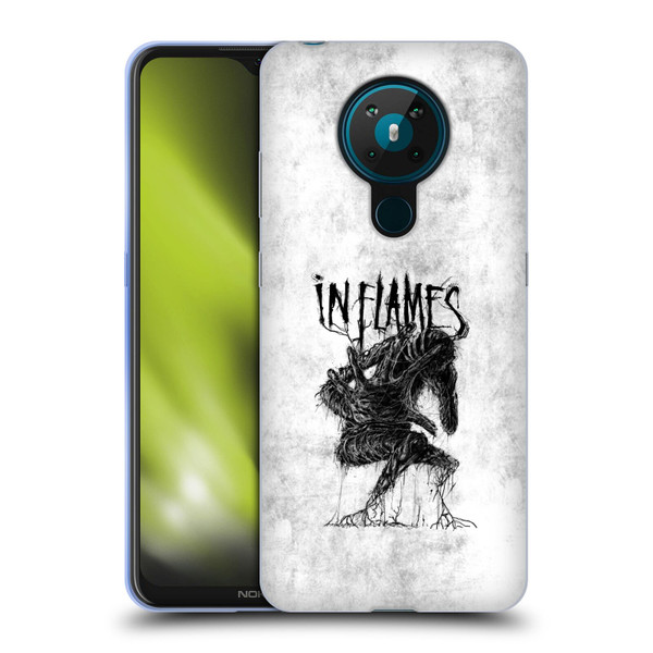 In Flames Metal Grunge Big Creature Soft Gel Case for Nokia 5.3