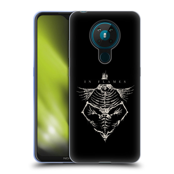 In Flames Metal Grunge Jesterhead Bones Soft Gel Case for Nokia 5.3