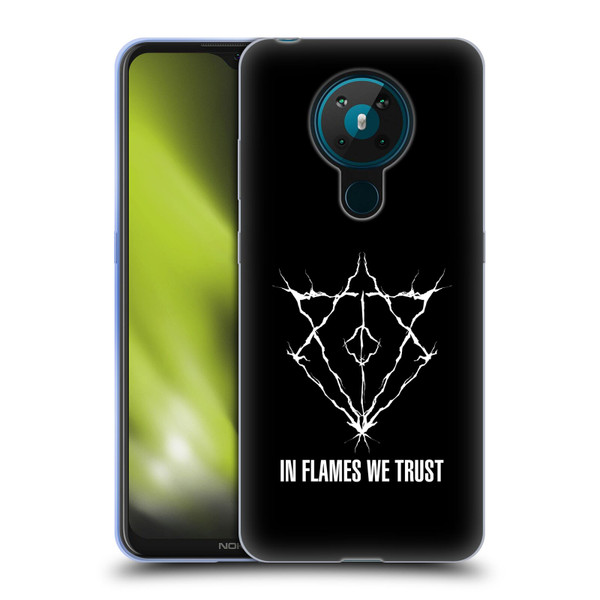 In Flames Metal Grunge Jesterhead Logo Soft Gel Case for Nokia 5.3