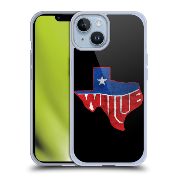 Willie Nelson Grunge Texas Soft Gel Case for Apple iPhone 14