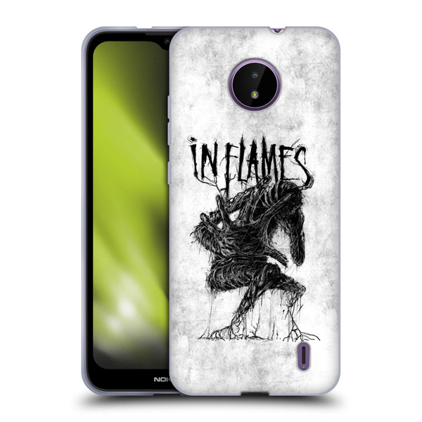 In Flames Metal Grunge Big Creature Soft Gel Case for Nokia C10 / C20