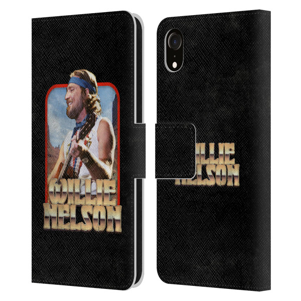 Willie Nelson Grunge Vintage Leather Book Wallet Case Cover For Apple iPhone XR