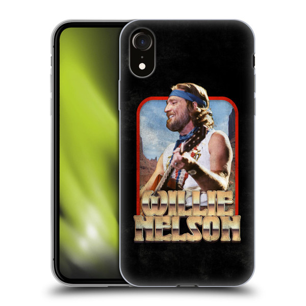 Willie Nelson Grunge Vintage Soft Gel Case for Apple iPhone XR