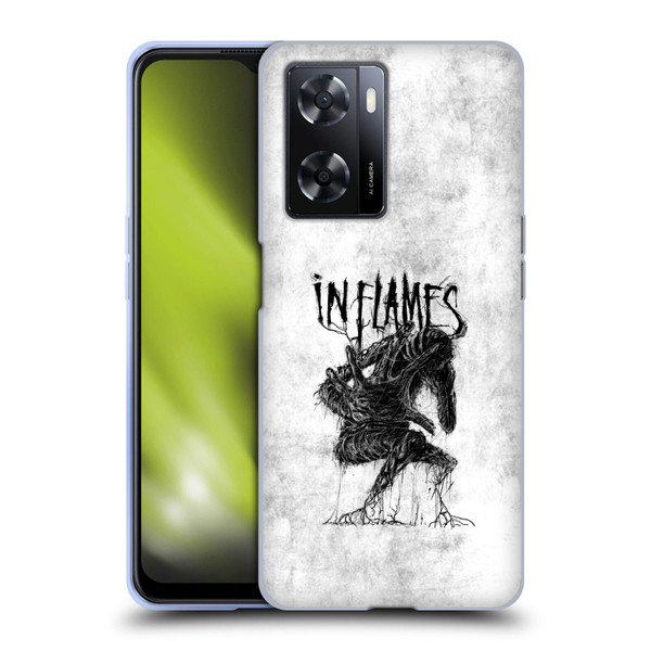 In Flames Metal Grunge Big Creature Soft Gel Case for OPPO A57s