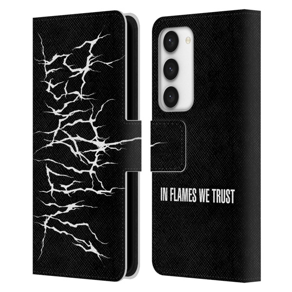 In Flames Metal Grunge Metal Logo Leather Book Wallet Case Cover For Samsung Galaxy S23 5G
