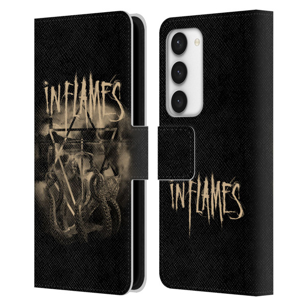 In Flames Metal Grunge Octoflames Leather Book Wallet Case Cover For Samsung Galaxy S23 5G