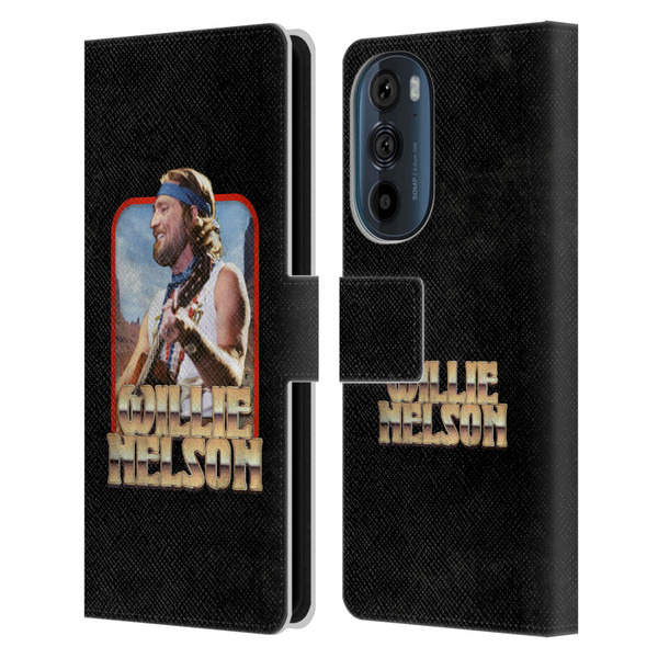 Willie Nelson Grunge Vintage Leather Book Wallet Case Cover For Motorola Edge 30