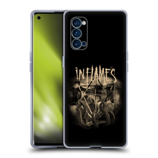 In Flames Metal Grunge Octoflames Soft Gel Case for OPPO Reno 4 Pro 5G