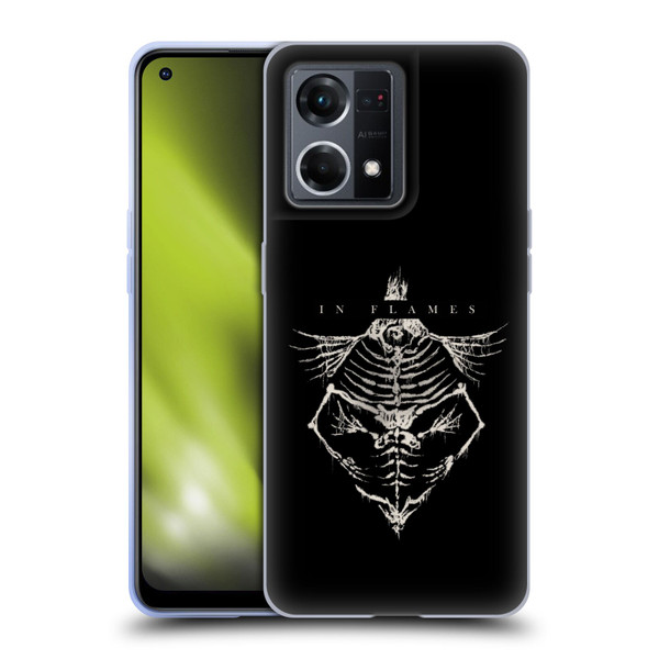 In Flames Metal Grunge Jesterhead Bones Soft Gel Case for OPPO Reno8 4G