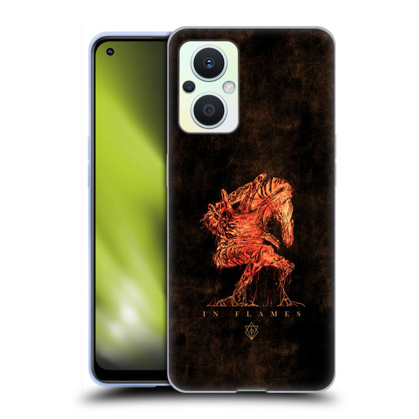 In Flames Metal Grunge Creature Soft Gel Case for OPPO Reno8 Lite