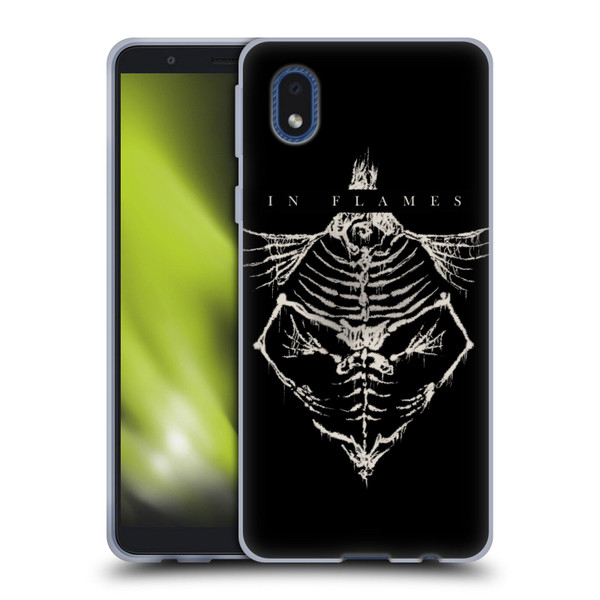 In Flames Metal Grunge Jesterhead Bones Soft Gel Case for Samsung Galaxy A01 Core (2020)
