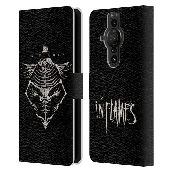 In Flames Metal Grunge Jesterhead Bones Leather Book Wallet Case Cover For Sony Xperia Pro-I