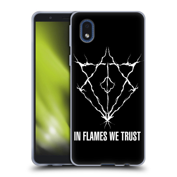 In Flames Metal Grunge Jesterhead Logo Soft Gel Case for Samsung Galaxy A01 Core (2020)