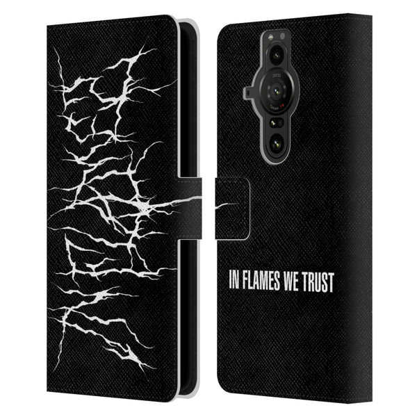In Flames Metal Grunge Metal Logo Leather Book Wallet Case Cover For Sony Xperia Pro-I