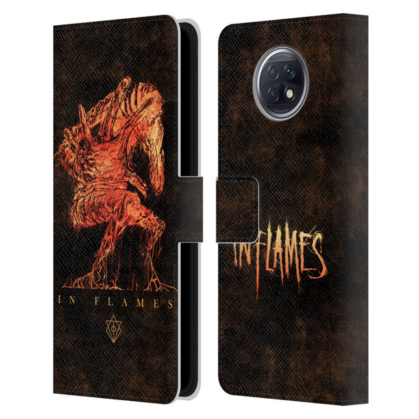 In Flames Metal Grunge Creature Leather Book Wallet Case Cover For Xiaomi Redmi Note 9T 5G