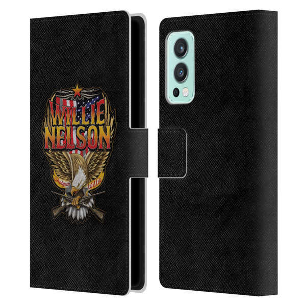 Willie Nelson Grunge Eagle Leather Book Wallet Case Cover For OnePlus Nord 2 5G