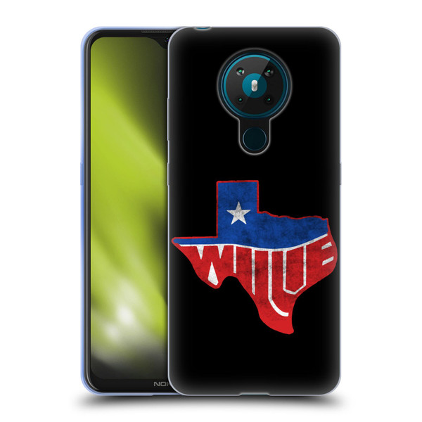 Willie Nelson Grunge Texas Soft Gel Case for Nokia 5.3