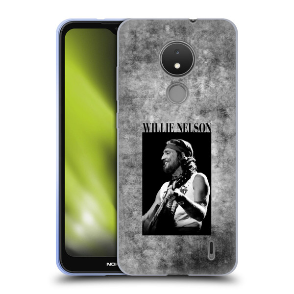Willie Nelson Grunge Black And White Soft Gel Case for Nokia C21